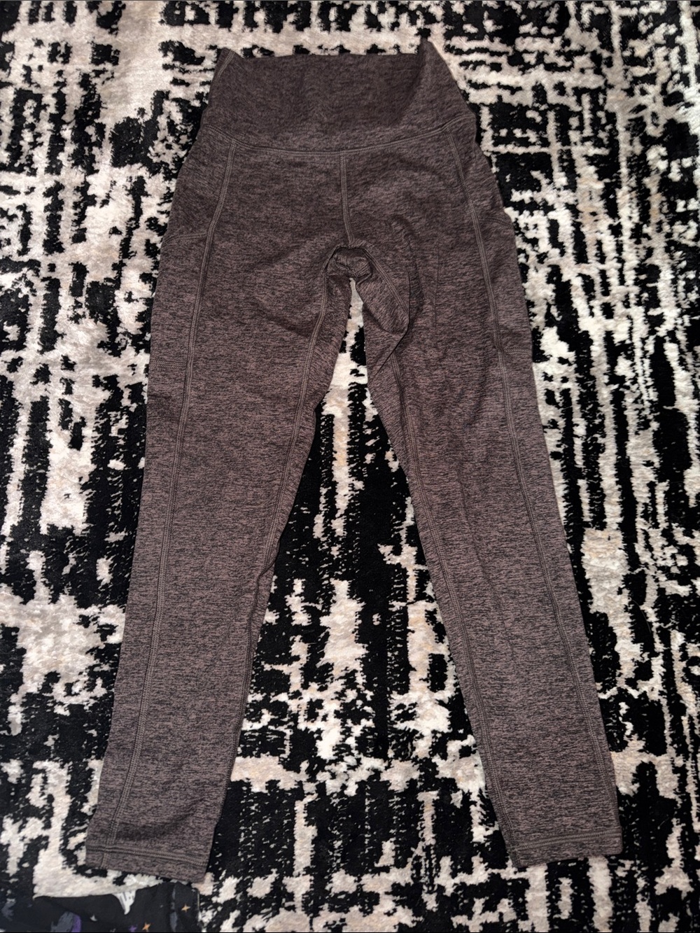 American Eagle (Aerie) Heathered Dark Gray High-Waist Leggings